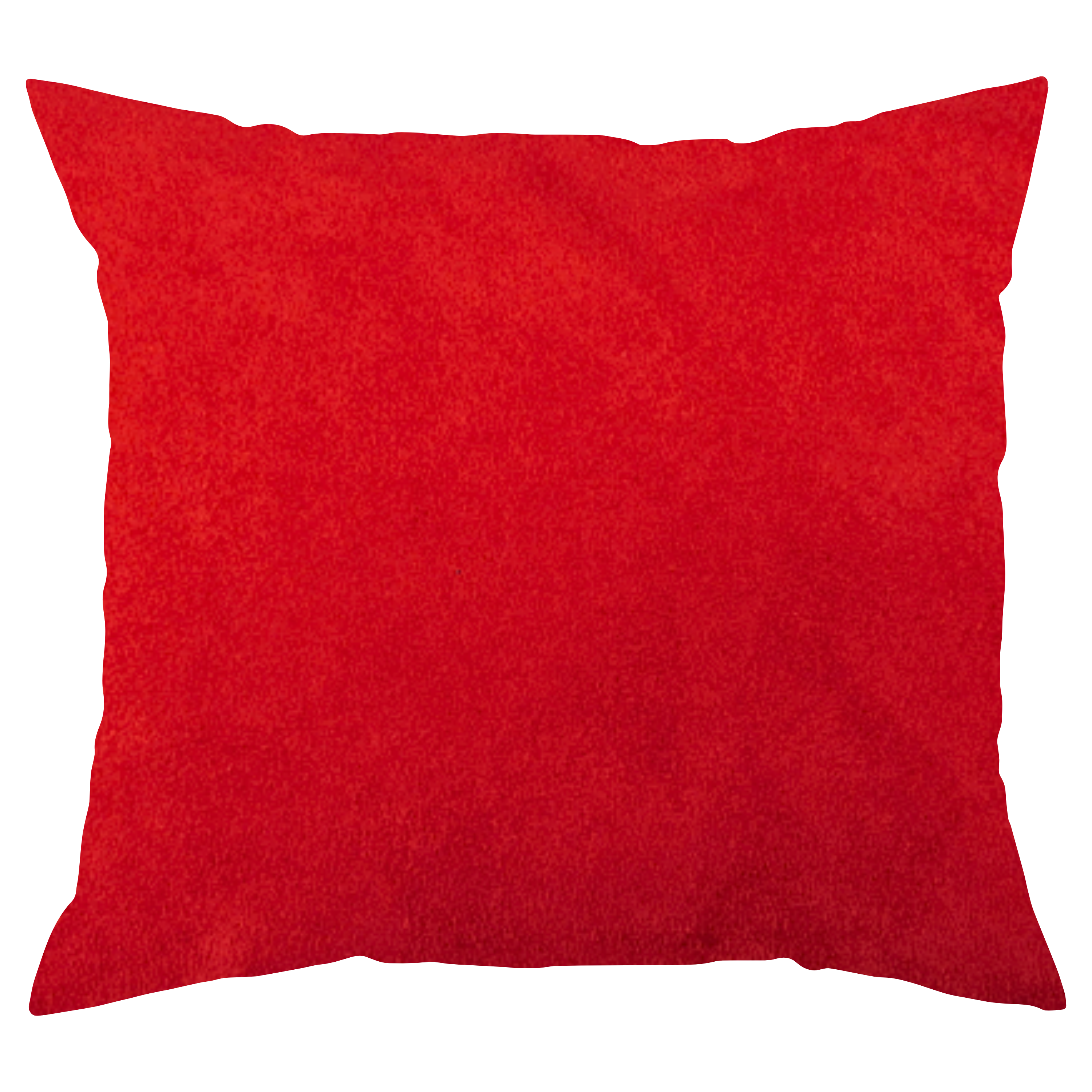 A vivid burnt orange throw pillow with a smooth texture.