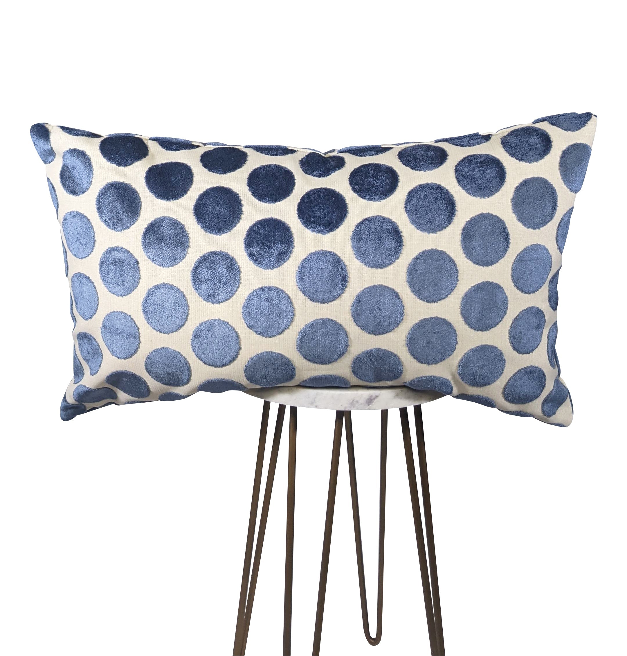 Baby Blue Polka Dot Pillow