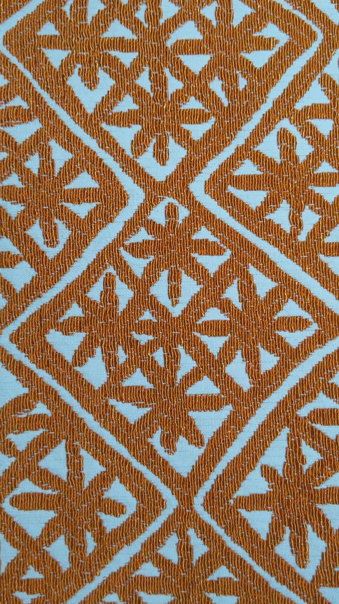 Makena Decor Orange Asterisks Throw Pillow