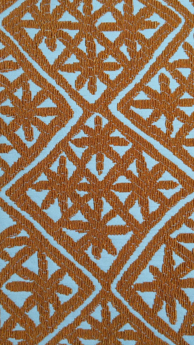 Makena Decor Orange Asterisks Throw Pillow