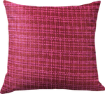 Raspberry and Hot Pink Plaid Pillow