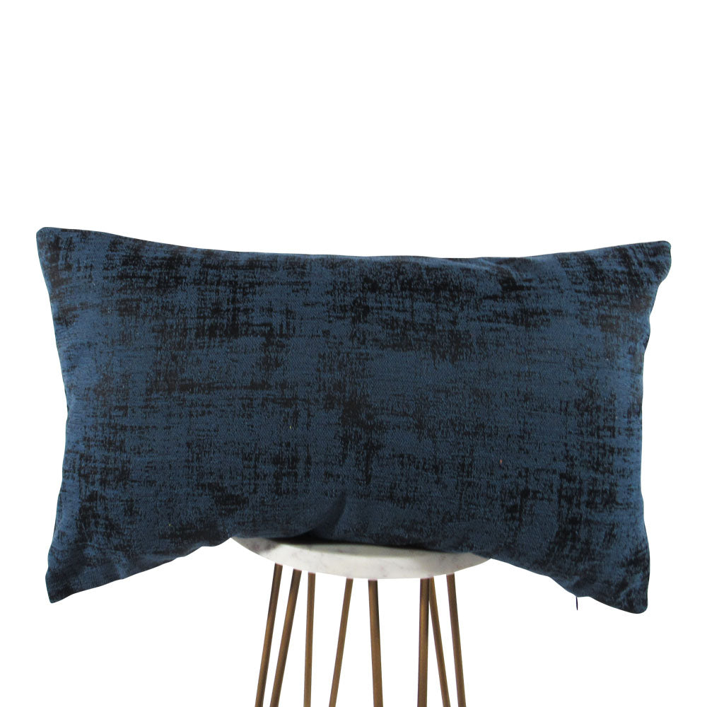 Blue Strokes Pillow | Blue Lumbar Pillow | Makena Decor