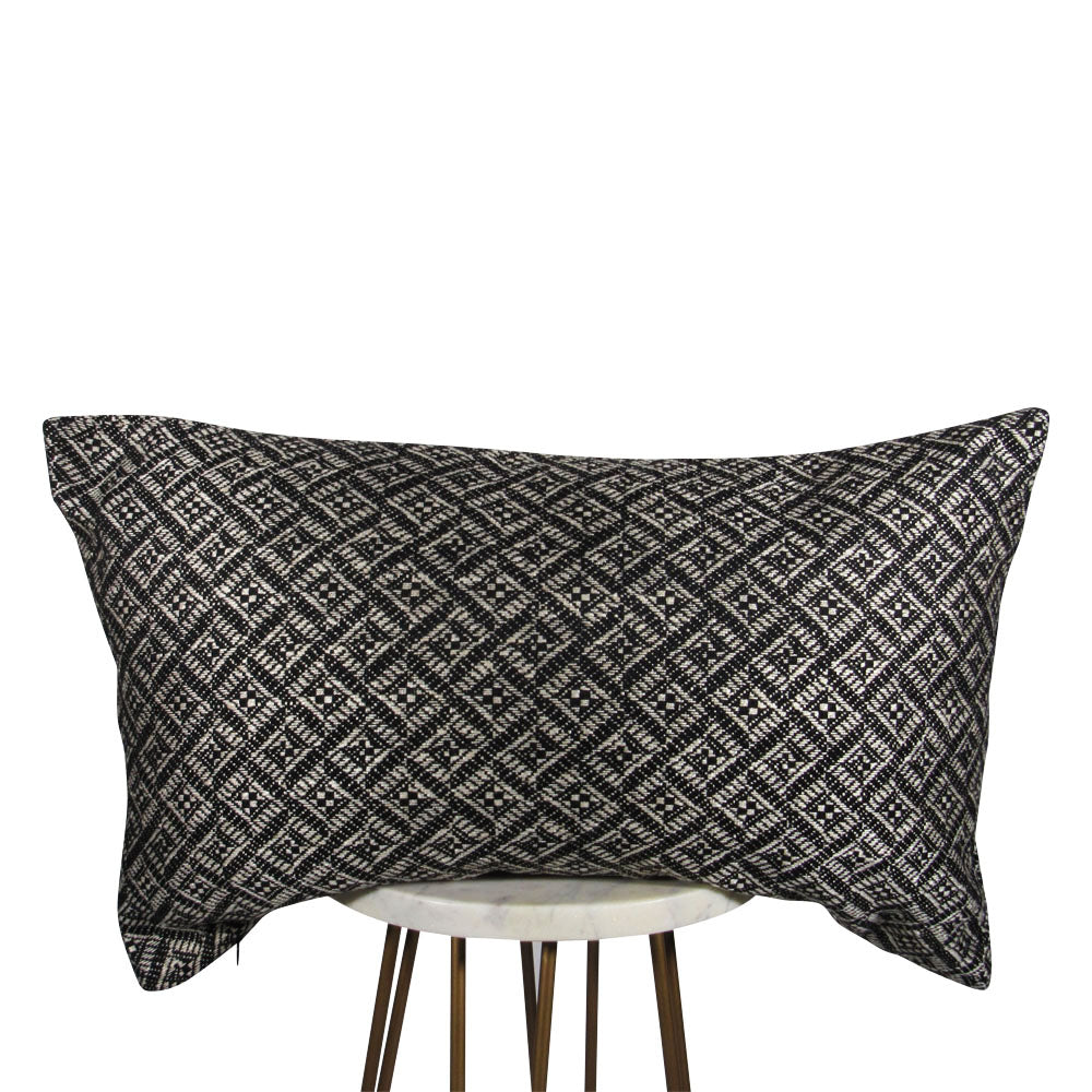 Ebony Geometric Pillow | Geometric Throw Pillow | Makena Decor