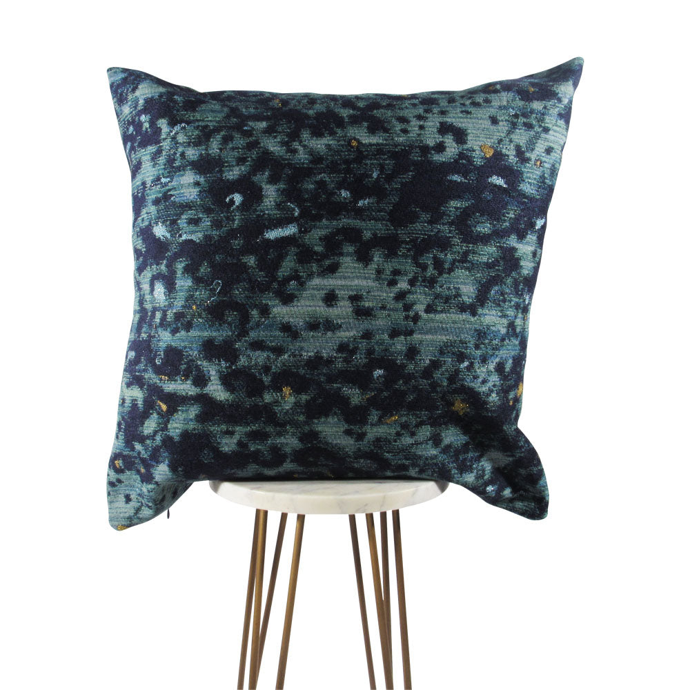 Abstract Blue Pillow | Blue Throw Pillows | Makena Decor