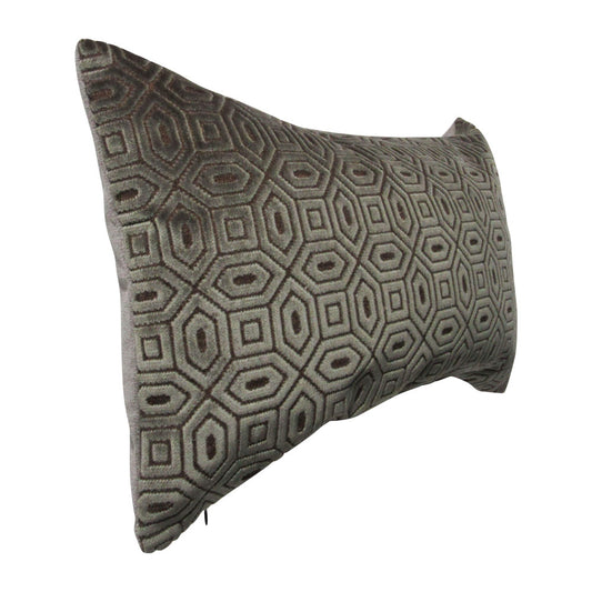 Graphite Gray Geometric Pillow