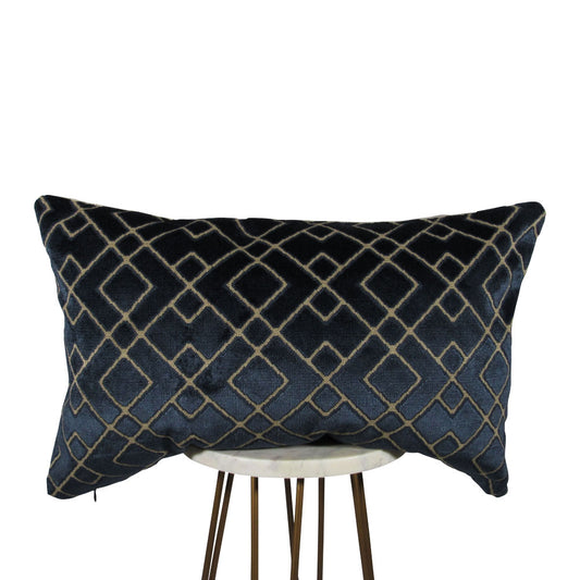 Midnight Blue Velvet Pillow