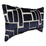 Cobalt Blue Pillow | Cobalt Blocks Pillow | Makena Decor