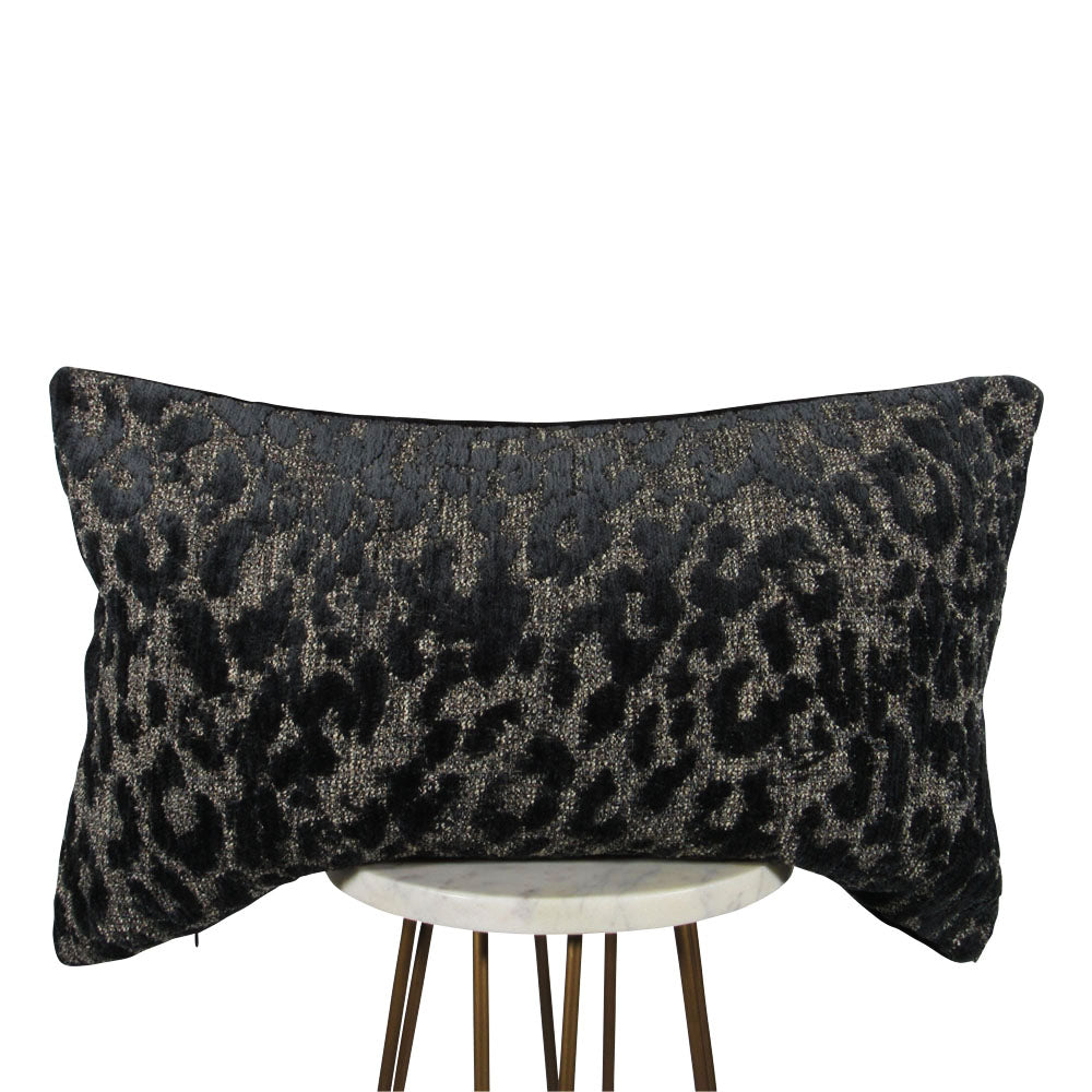 Animal Print Pillow | Animal Print Black Pillow | Makena Decor