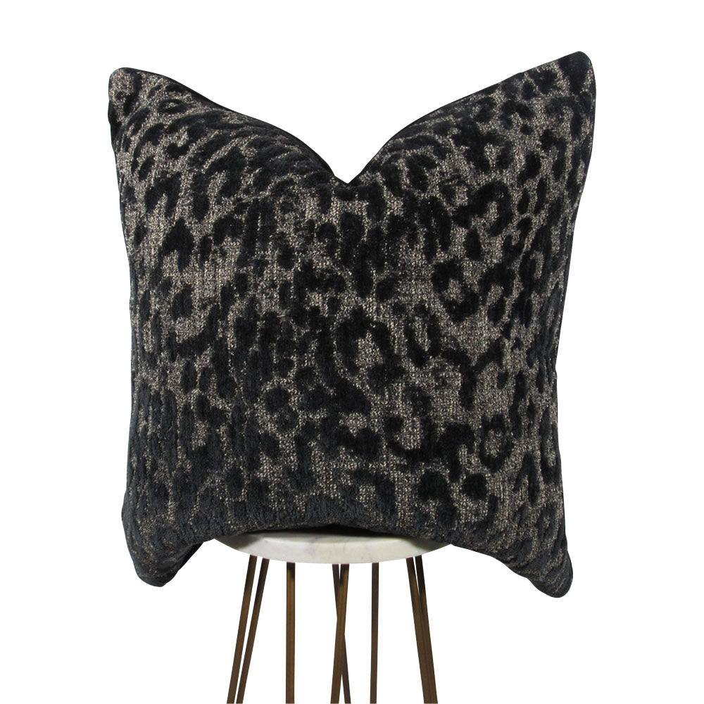 Animal Print Pillow | Animal Print Black Pillow | Makena Decor