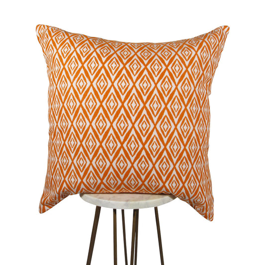 Tangerine Diamonds Pillow