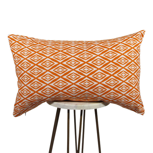 Tangerine Diamonds Pillow