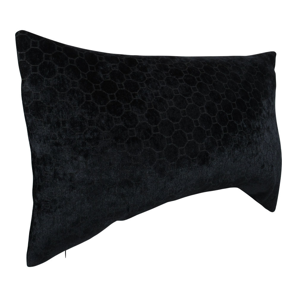 Black Onyx Pillow | Black Throw Pillow | Makena Decor