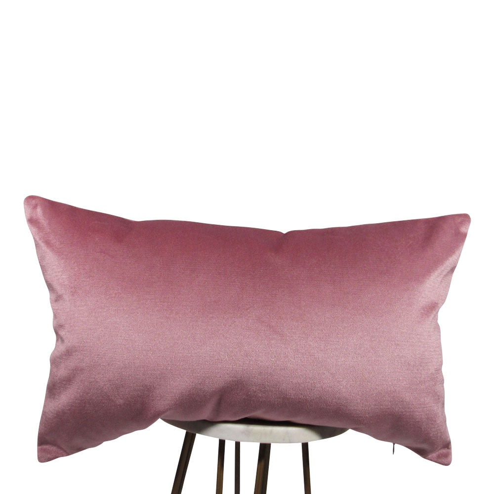 Bubble Gum Velvet Pillow | Pink Lumbar Pillow | Makena Decor