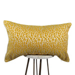 Golden Yellow Leopard Pillow