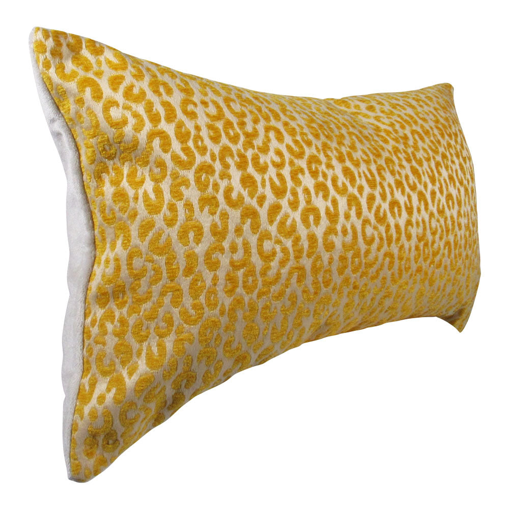 Golden Yellow Leopard Pillow