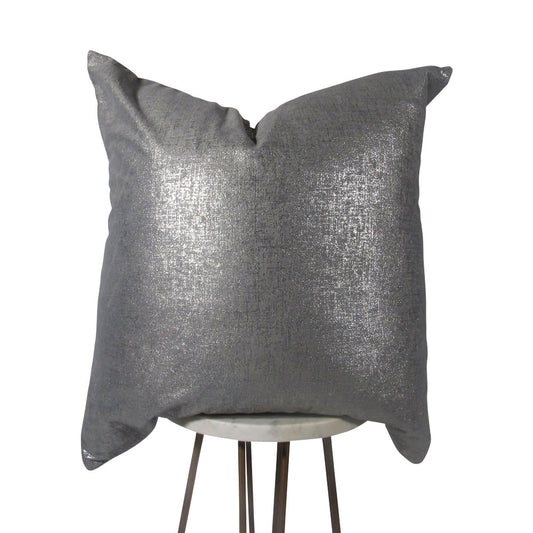 Metallic Gray Pillow