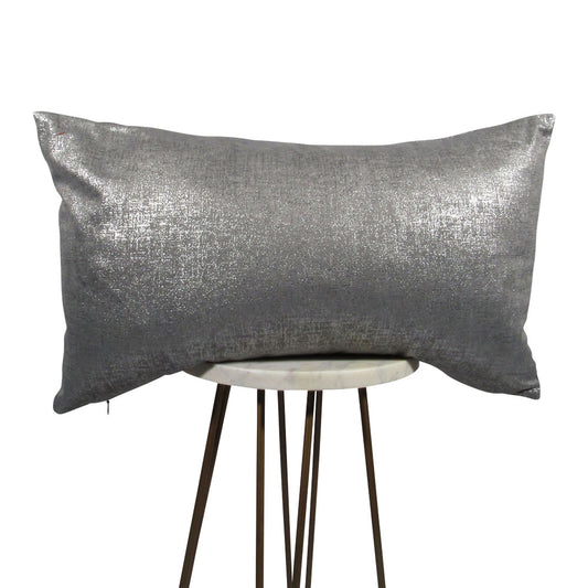 Metallic Gray Pillow