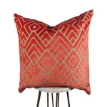 Coral Arrow Pillow | Coral Throw Pillows | Makena Decor