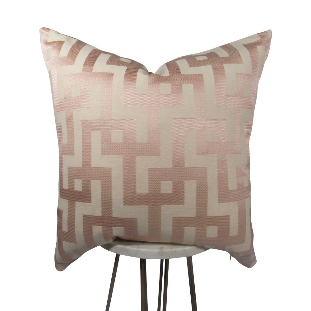 Light Pink Maze Pillow