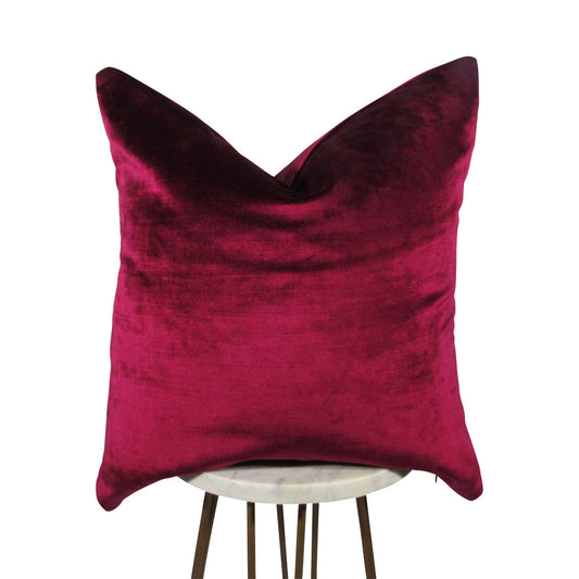 Raspberry Velvet Pillow