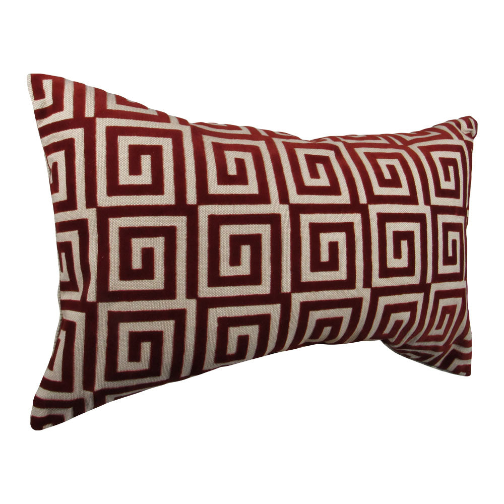 Greek Key Pillows | Burnt Orange Pillows | Makena Decor
