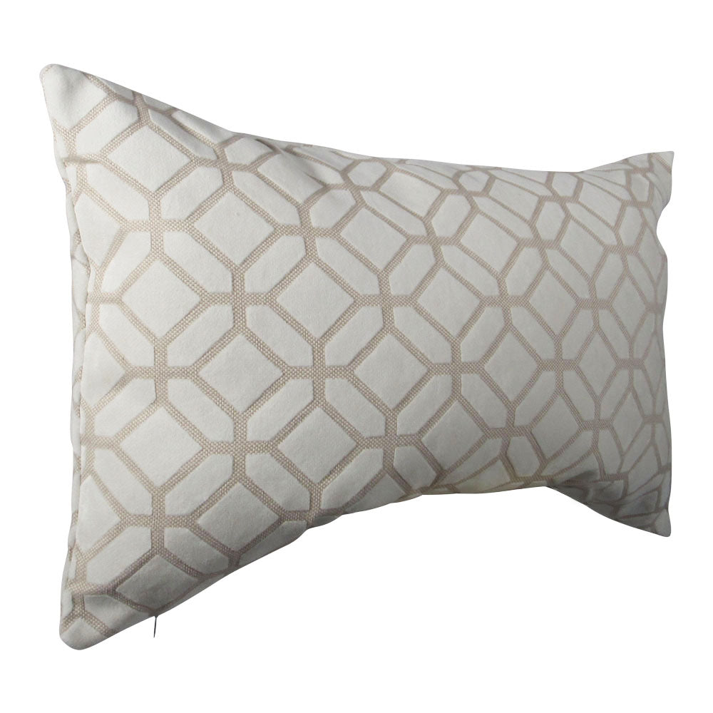 Ivory Crushed Velvet Pillow