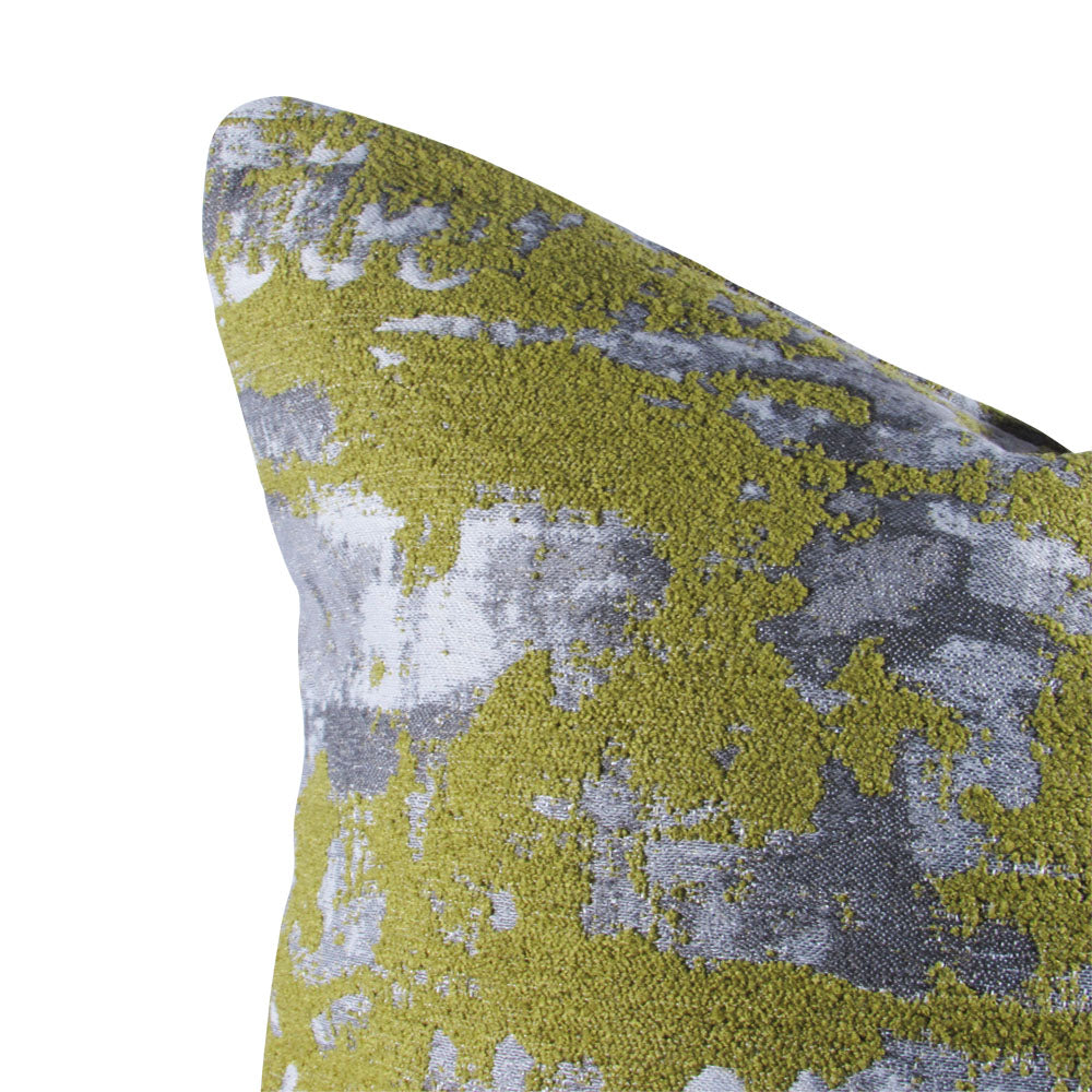 Iris decorative throw pillow, upclose view | Makena Decor