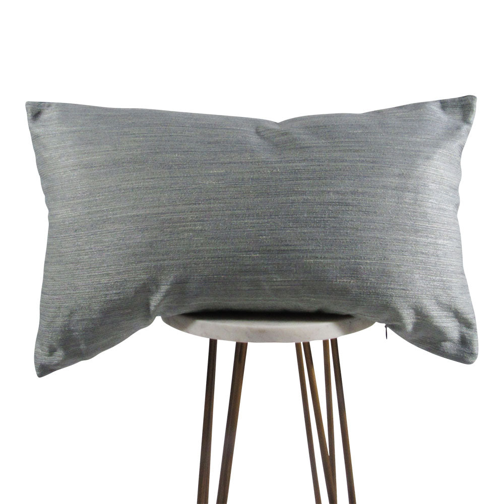 Lightening blue lumbar throw pillow, front view | Makena Decor