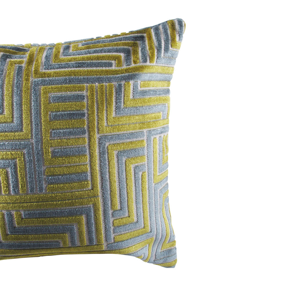 Meander lumbar throw pillow, front view | Makena Decor