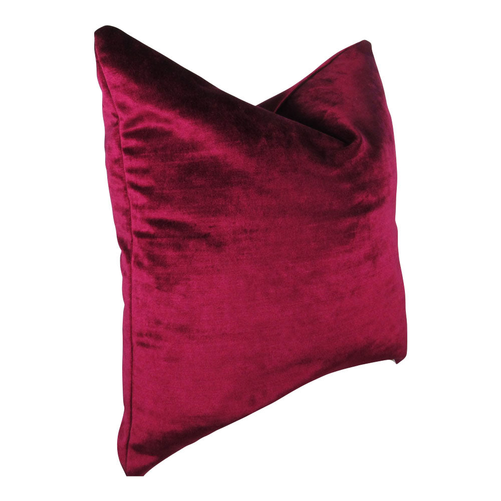 Raspberry Velvet Pillow – Makena Decor